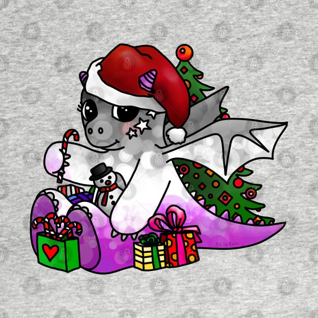 Little Ace Christmas Dragon by Art by Veya